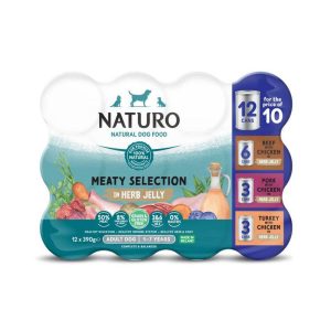 Naturo Adult Grain and Gluten Free Cans - Variety Pack in Jelly - Baggaz UK