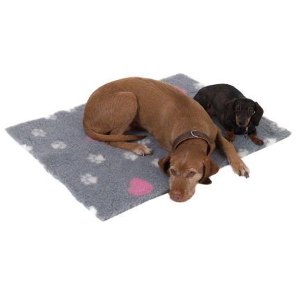 Vetbed® Isobed SL grey with hearts and paws