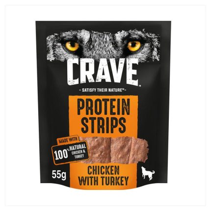 CRAVE Protein Strips with Chicken and Turkey