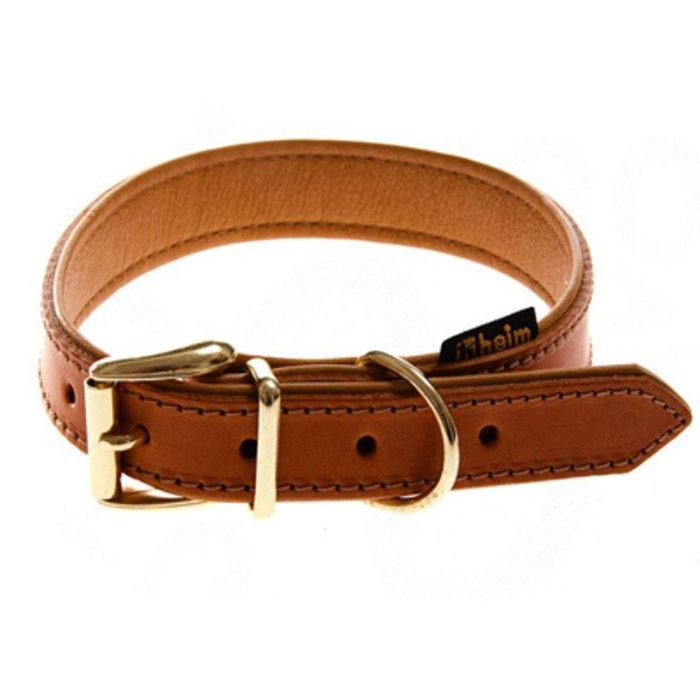 Heim Buffalo Dog Collar - Cognac