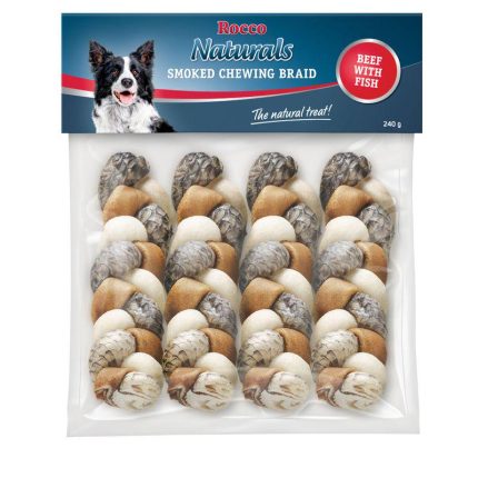 Rocco Smoked Rawhide Plaited Chews