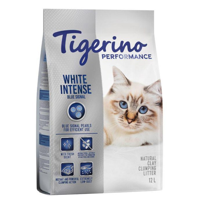Tigerino Performance White Intense Blue Signal Cat Litter Fresh Scent