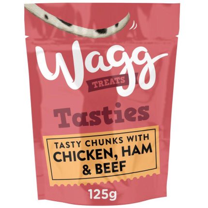 Wagg Tasties Tasty Chunks with Chicken, Ham and Beef