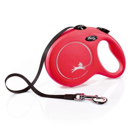 flexi New Classic webbing leash L red, 8 m