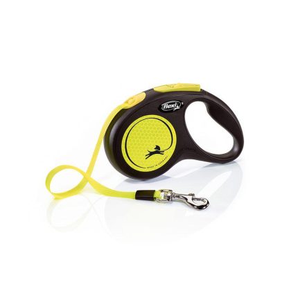 flexi New Neon webbing leash 5 m