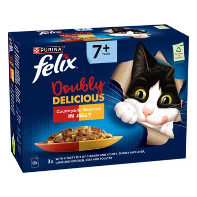 Felix senior cat food