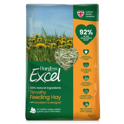 Burgess Excel Feeding Hay with Dandelion & Marigold