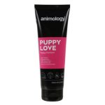 Pink puppy shampoo bottle