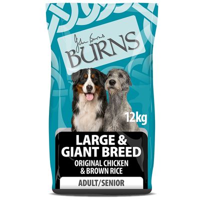Burns large breed dog food